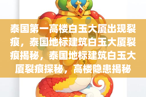 泰国第一高楼白玉大厦出现裂痕，泰国地标建筑白玉大厦裂痕揭秘，泰国地标建筑白玉大厦裂痕探秘，高楼隐患揭秘