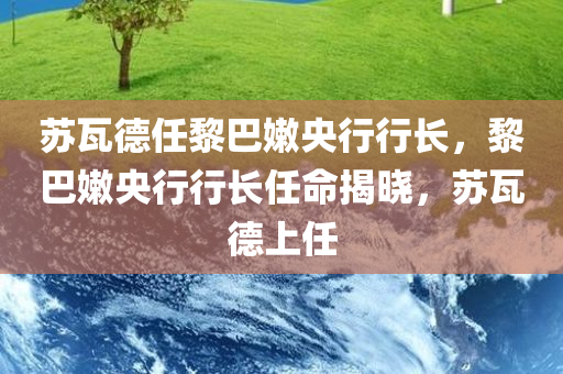 苏瓦德任黎巴嫩央行行长，黎巴嫩央行行长任命揭晓，苏瓦德上任
