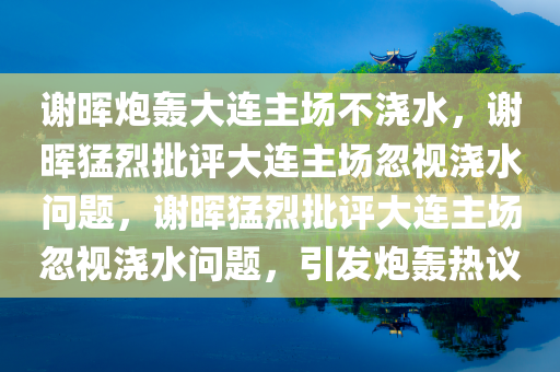 谢晖炮轰大连主场不浇水，谢晖猛烈批评大连主场忽视浇水问题，谢晖猛烈批评大连主场忽视浇水问题，引发炮轰热议