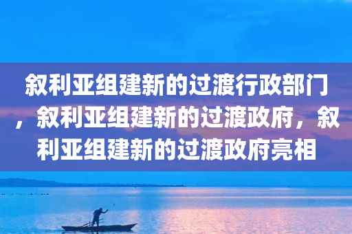 叙利亚组建新的过渡行政部门，叙利亚组建新的过渡政府，叙利亚组建新的过渡政府亮相