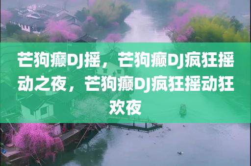 芒狗癫DJ摇，芒狗癫DJ疯狂摇动之夜，芒狗癫DJ疯狂摇动狂欢夜