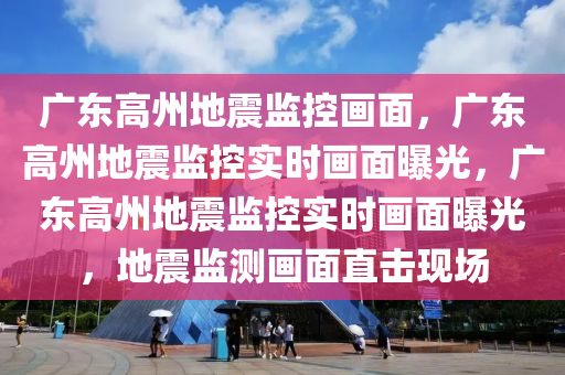 广东高州地震监控画面，广东高州地震监控实时画面曝光，广东高州地震监控实时画面曝光，地震监测画面直击现场