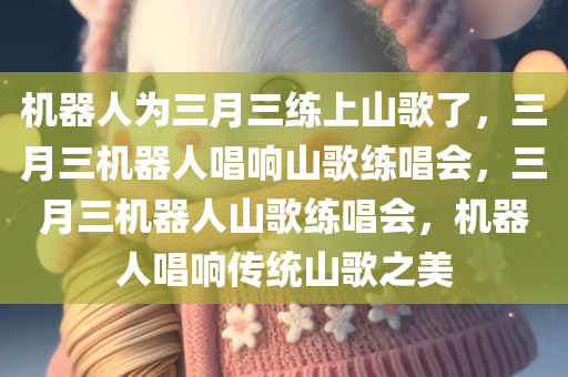 机器人为三月三练上山歌了，三月三机器人唱响山歌练唱会，三月三机器人山歌练唱会，机器人唱响传统山歌之美