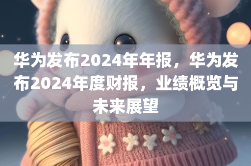 华为发布2024年年报，华为发布2024年度财报，业绩概览与未来展望，华为2024年度财报发布，业绩概览与未来展望