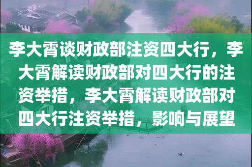 李大霄谈财政部注资四大行，李大霄解读财政部对四大行的注资举措，李大霄解读财政部对四大行注资举措，影响与展望