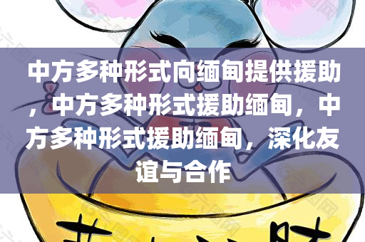 中方多种形式向缅甸提供援助，中方多种形式援助缅甸，中方多种形式援助缅甸，深化友谊与合作