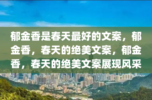 郁金香是春天最好的文案，郁金香，春天的绝美文案，郁金香，春天的绝美文案展现风采