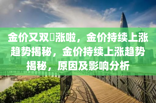金价又双叒涨啦，金价持续上涨趋势揭秘，金价持续上涨趋势揭秘，原因及影响分析