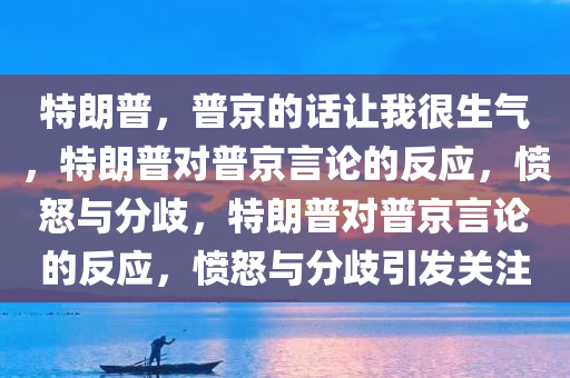 特朗普，普京的话让我很生气，特朗普对普京言论的反应，愤怒与分歧，特朗普对普京言论的反应，愤怒与分歧引发关注