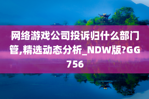 网络游戏公司投诉归什么部门管,精选动态分析_NDW版?GG756