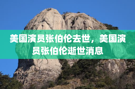 美国演员张伯伦去世，美国演员张伯伦逝世消息