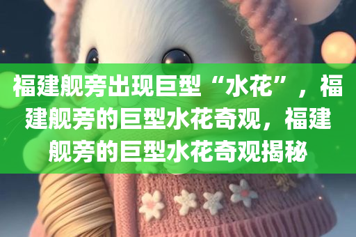 福建舰旁出现巨型“水花”，福建舰旁的巨型水花奇观，福建舰旁的巨型水花奇观揭秘