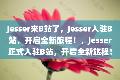 Jesser来B站了，Jesser入驻B站，开启全新旅程！，Jesser正式入驻B站，开启全新旅程！