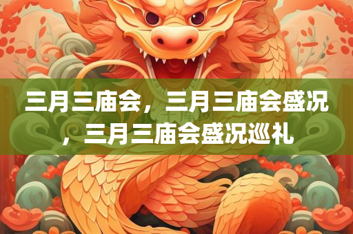 三月三庙会，三月三庙会盛况，三月三庙会盛况巡礼