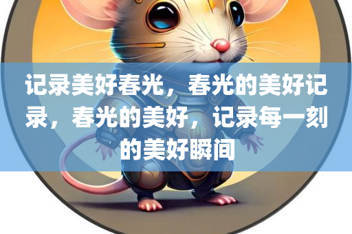 记录美好春光，春光的美好记录，春光的美好，记录每一刻的美好瞬间