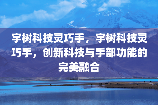 宇树科技灵巧手，宇树科技灵巧手，创新科技与手部功能的完美融合