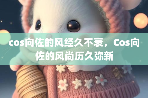cos向佐的风经久不衰，Cos向佐的风尚历久弥新