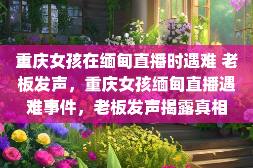 重庆女孩在缅甸直播时遇难 老板发声，重庆女孩缅甸直播遇难事件，老板发声揭露真相