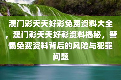 澳门彩天天好彩免费资料大全，澳门彩天天好彩资料揭秘，警惕免费资料背后的风险与犯罪问题