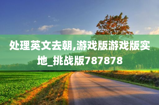 处理英文去朝,游戏版游戏版实地_挑战版787878