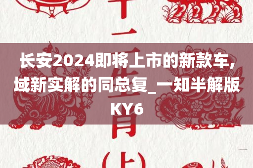 长安2024即将上市的新款车,域新实解的同总复_一知半解版KY6