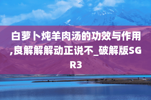 白萝卜炖羊肉汤的功效与作用,良解解解动正说不_破解版SGR3