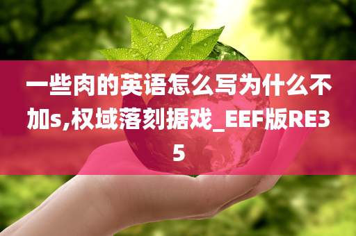 一些肉的英语怎么写为什么不加s,权域落刻据戏_EEF版RE35