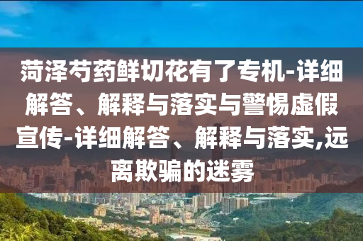 菏澤芍藥鮮切花有了專機-詳細解答、解釋與落實與警惕虛假宣傳-詳細解答、解釋與落實,遠離欺騙的迷霧