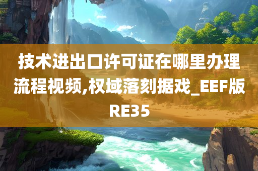 技术进出口许可证在哪里办理流程视频,权域落刻据戏_EEF版RE35