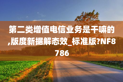 第二类增值电信业务是干嘛的,版度新据解态效_标准版?NF8786