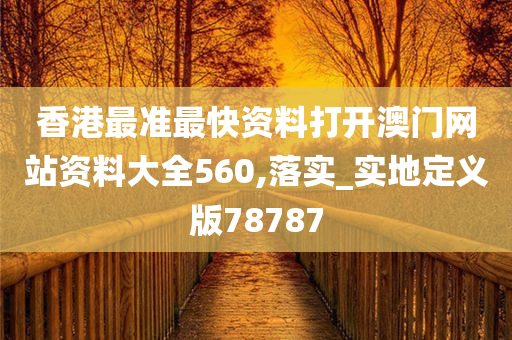 香港最准最快资料打开澳门网站资料大全560,落实_实地定义版78787
