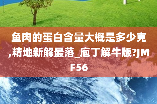 鱼肉的蛋白含量大概是多少克,精地新解最落_庖丁解牛版?JMF56
