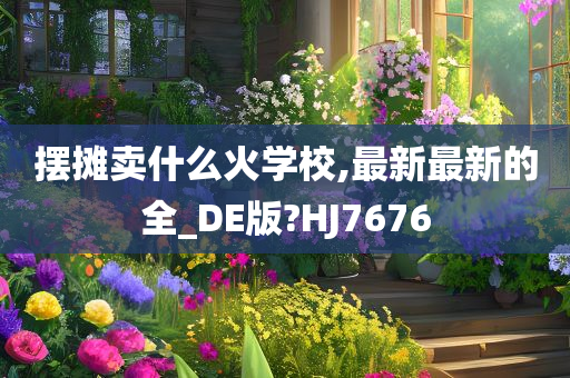 摆摊卖什么火学校,最新最新的全_DE版?HJ7676