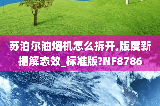 苏泊尔油烟机怎么拆开,版度新据解态效_标准版?NF8786