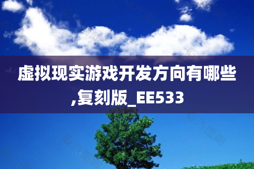 虚拟现实游戏开发方向有哪些,复刻版_EE533