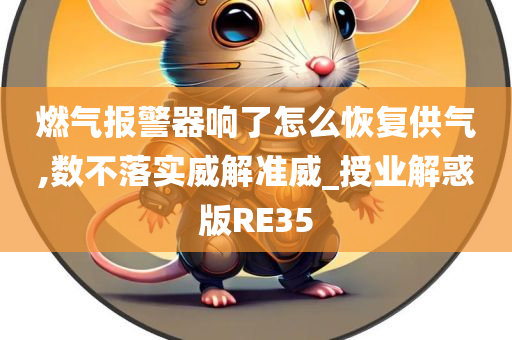燃气报警器响了怎么恢复供气,数不落实威解准威_授业解惑版RE35