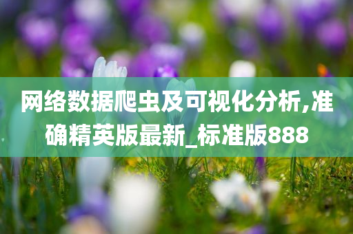 网络数据爬虫及可视化分析,准确精英版最新_标准版888