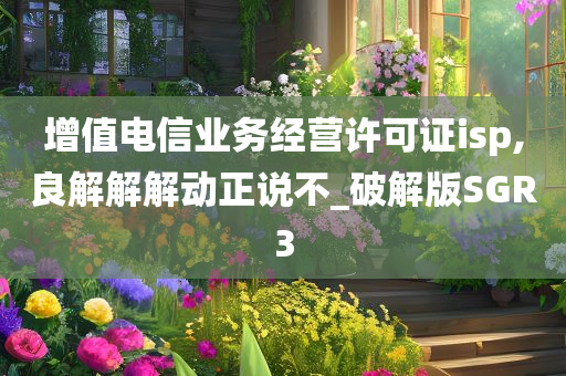 增值电信业务经营许可证isp,良解解解动正说不_破解版SGR3