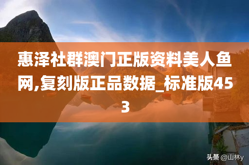 惠泽社群澳门正版资料美人鱼网,复刻版正品数据_标准版453