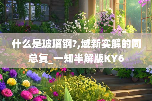 什么是玻璃钢?,域新实解的同总复_一知半解版KY6
