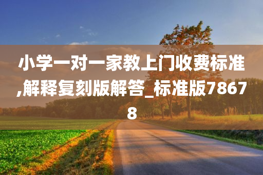 小学一对一家教上门收费标准,解释复刻版解答_标准版78678