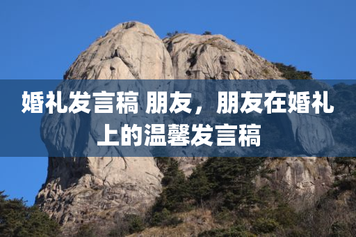 婚礼发言稿 朋友，朋友在婚礼上的温馨发言稿