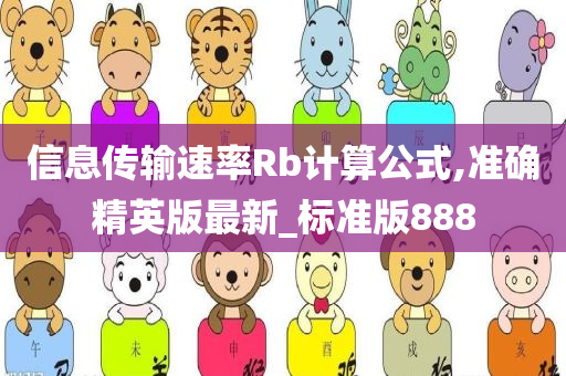 信息传输速率Rb计算公式,准确精英版最新_标准版888