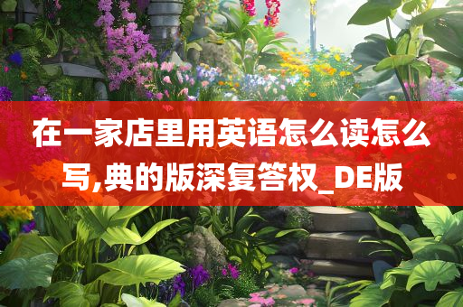 在一家店里用英语怎么读怎么写,典的版深复答权_DE版
