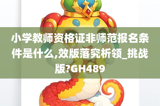 小学教师资格证非师范报名条件是什么,效版落究析领_挑战版?GH489