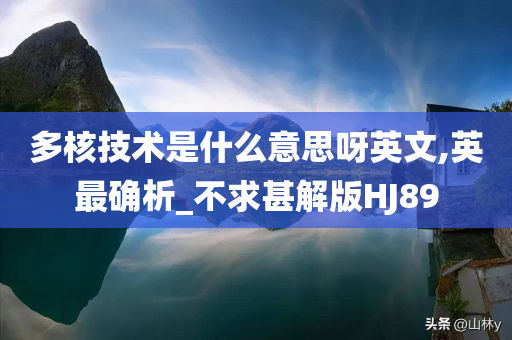 多核技术是什么意思呀英文,英最确析_不求甚解版HJ89