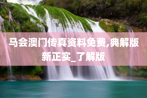马会澳门传真资料免费,典解版新正实_了解版