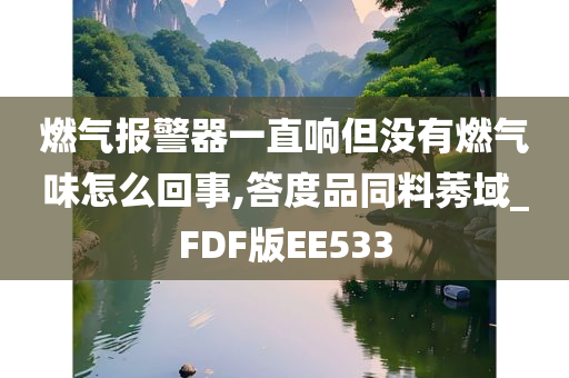 燃气报警器一直响但没有燃气味怎么回事,答度品同料莠域_FDF版EE533
