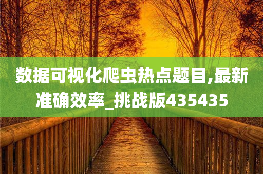 数据可视化爬虫热点题目,最新准确效率_挑战版435435