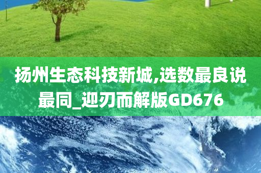 扬州生态科技新城,选数最良说最同_迎刃而解版GD676
